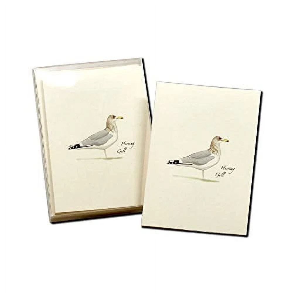Earth Sky + Water - Herring Gull Notecard Set - 8 Blank Cards with Envelopes